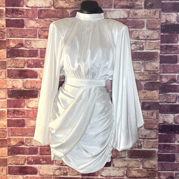 Fashion Nova Dresses & Skirts - Fashion Nova White Silk Dress
